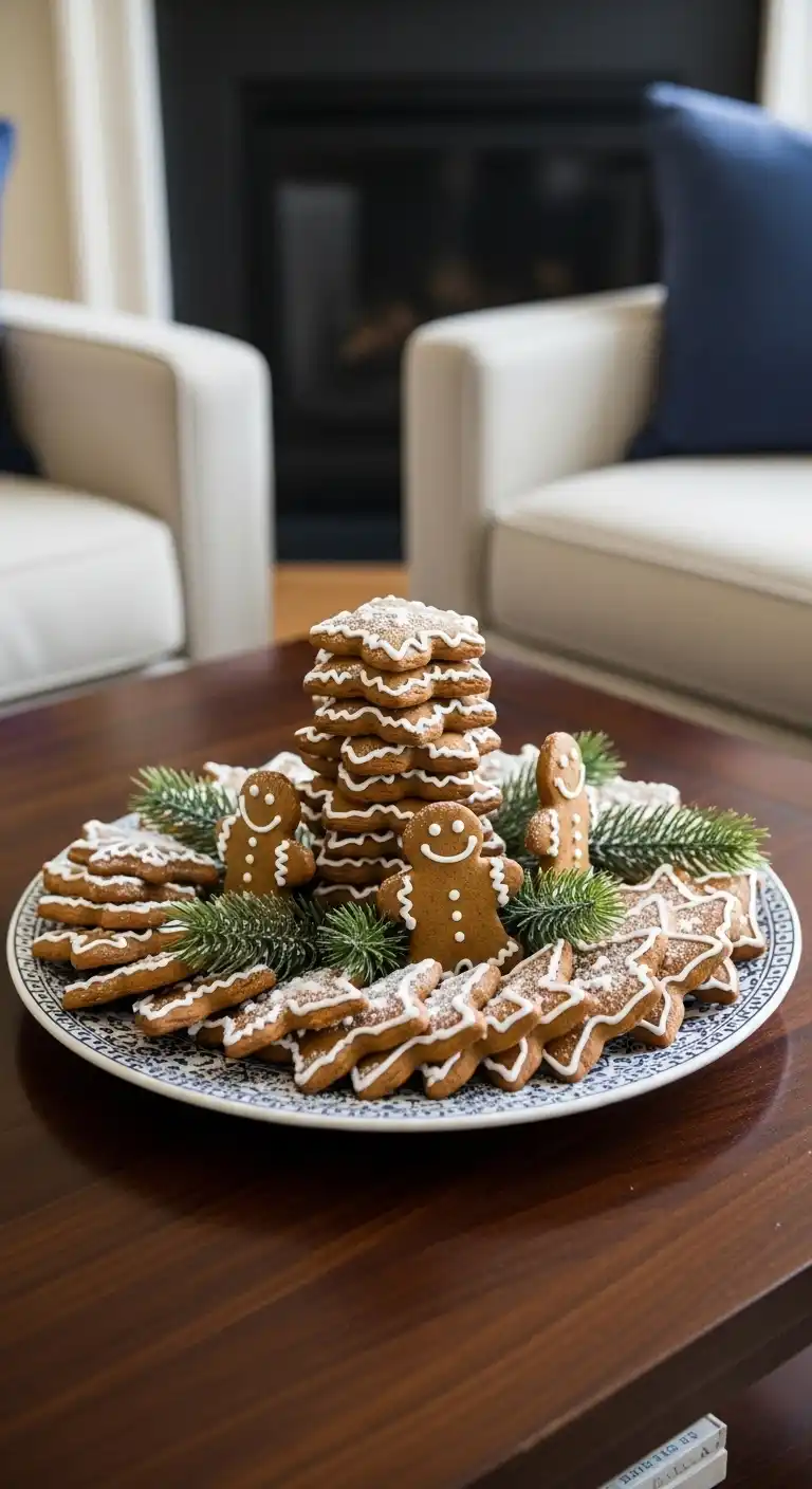 10. Gingerbread Cookie Display Plate