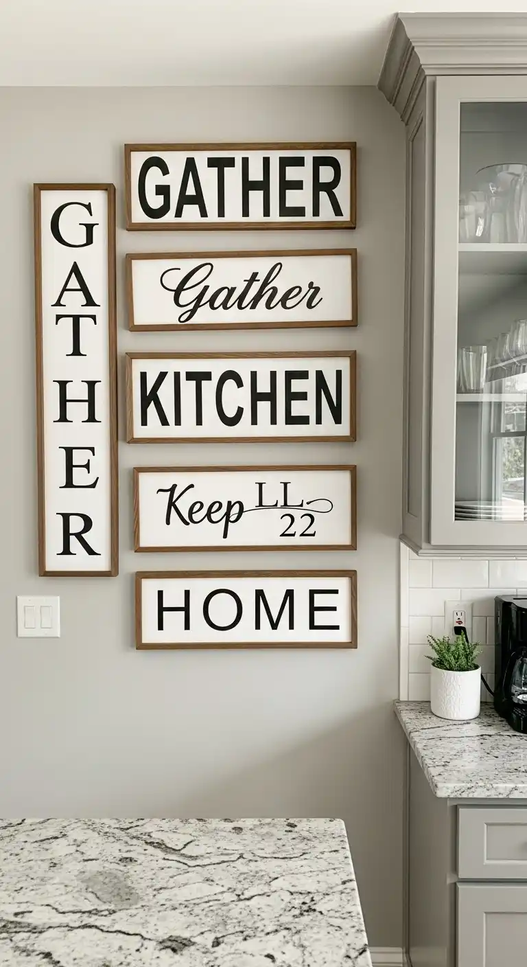 10. Mix of Rustic Signs and Typography