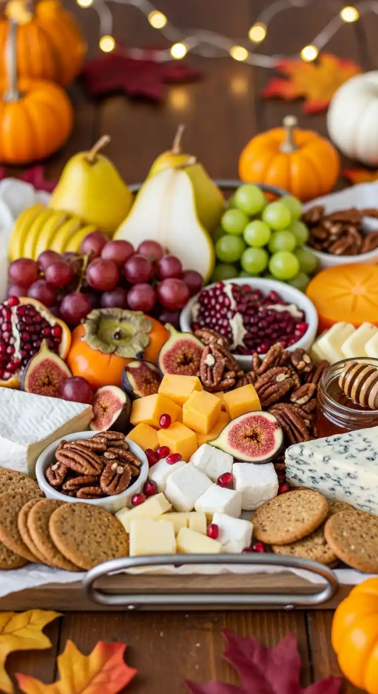 10. Pear and Cheese Combo Fruit Platter