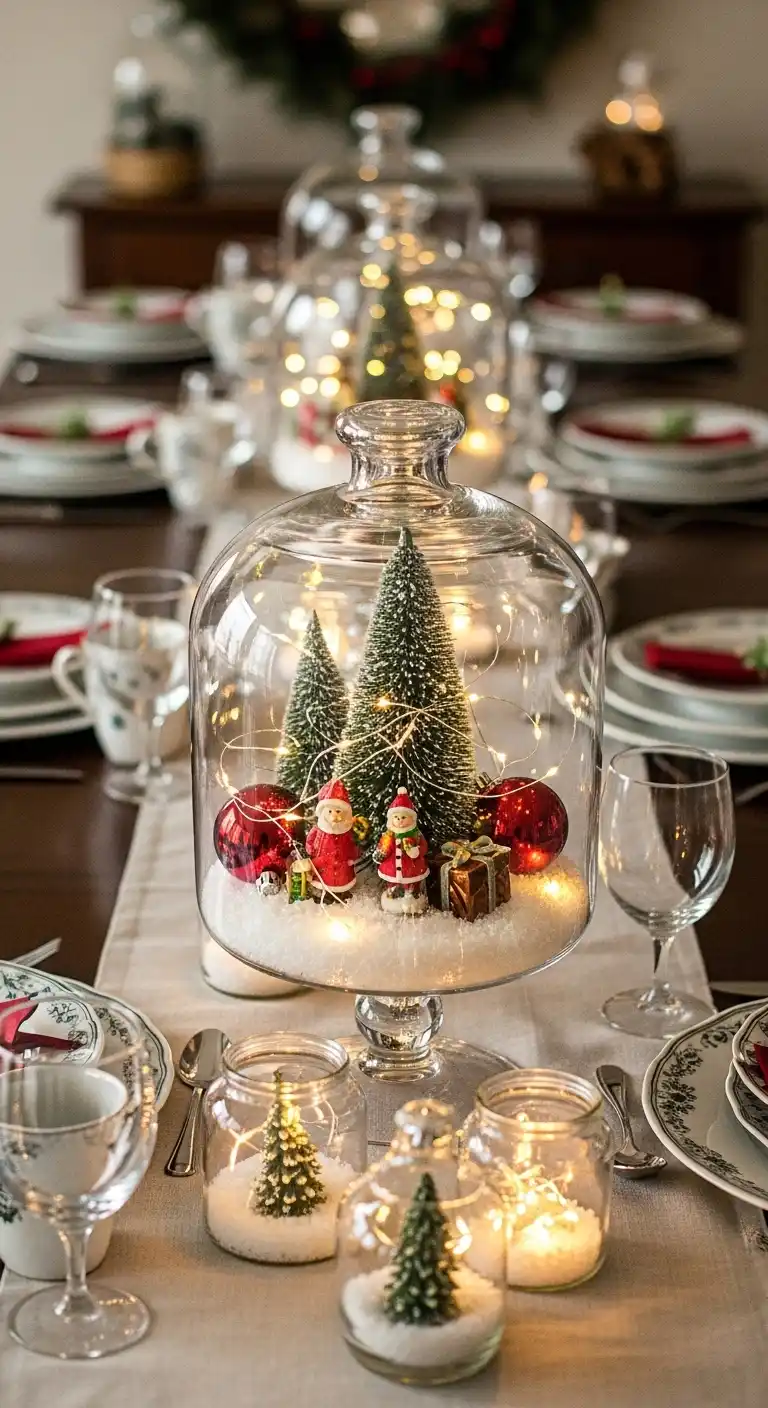10. Snow Globe Inspired Centerpiece