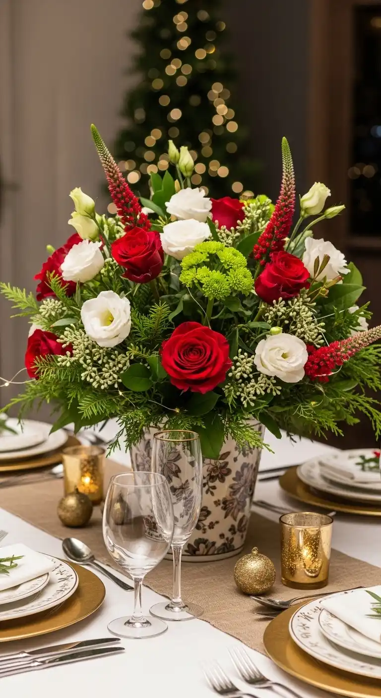 11. Floral Christmas Bouquet