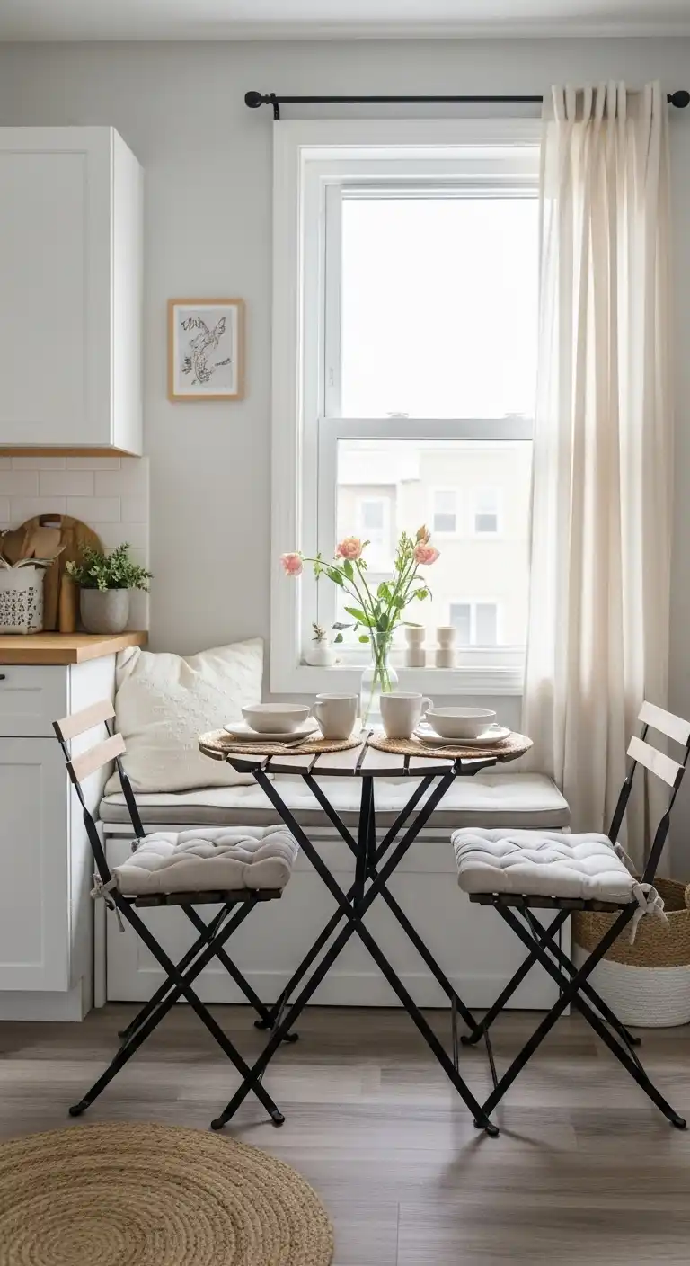 11. Two-Person Bistro Style Nook