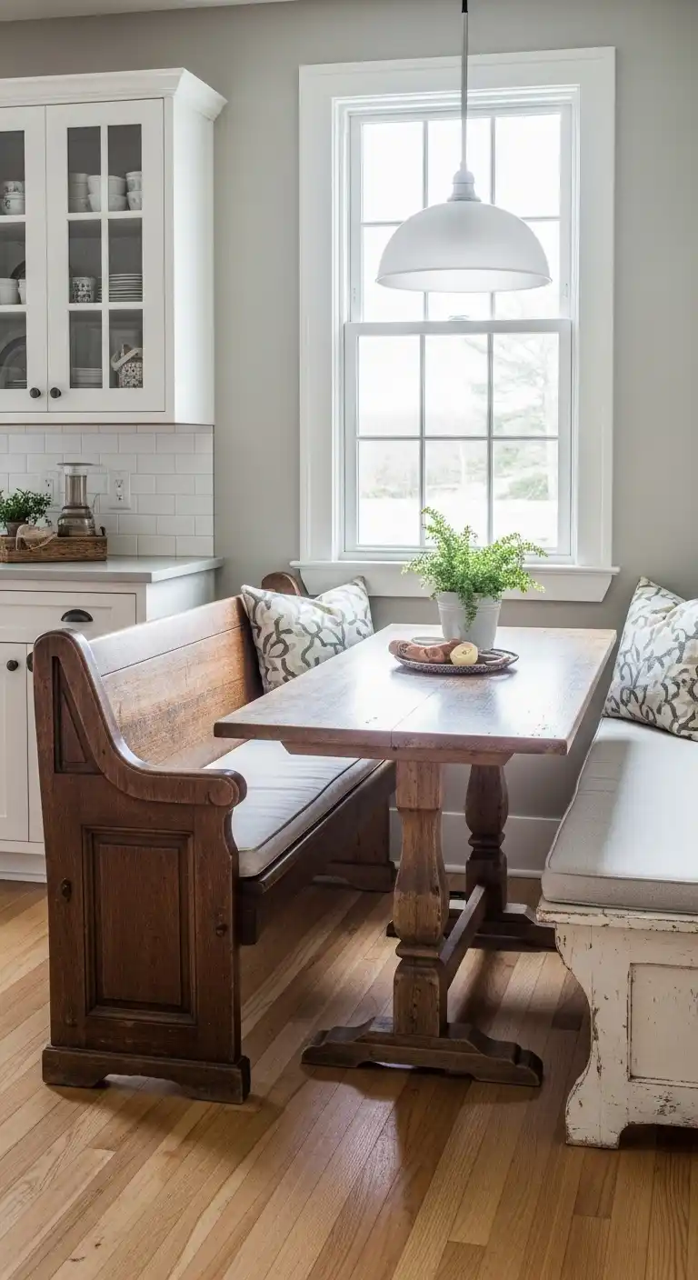 11. Vintage Repurposed Furniture Bench
