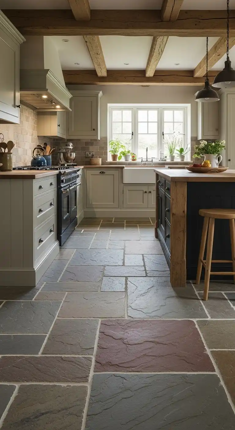 12. Flagstone Floors for Rustic Charm