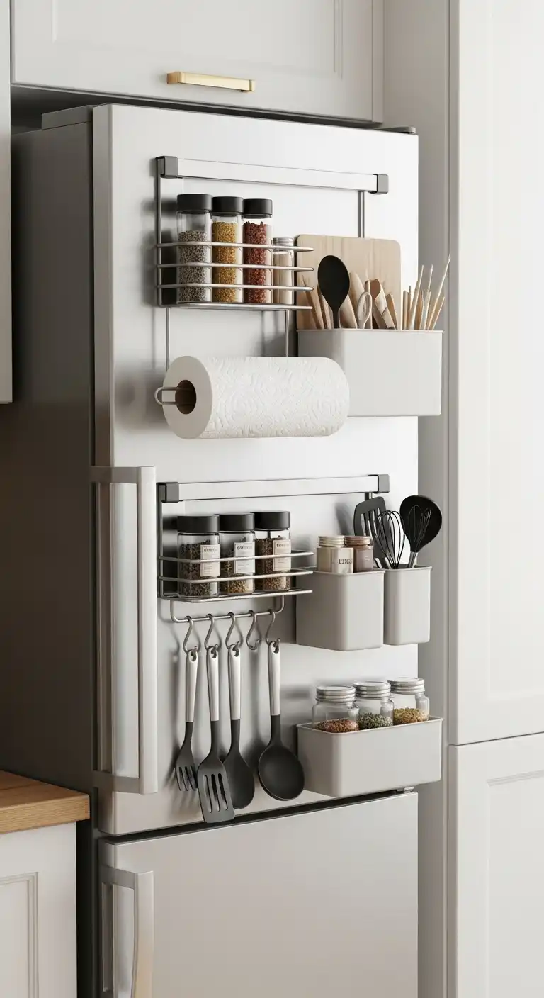 12. Magnetic Fridge Organizer