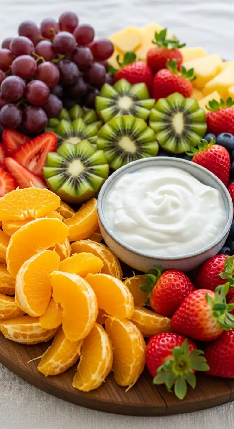 12. Orange Segments with Coconut Yogurt Dip