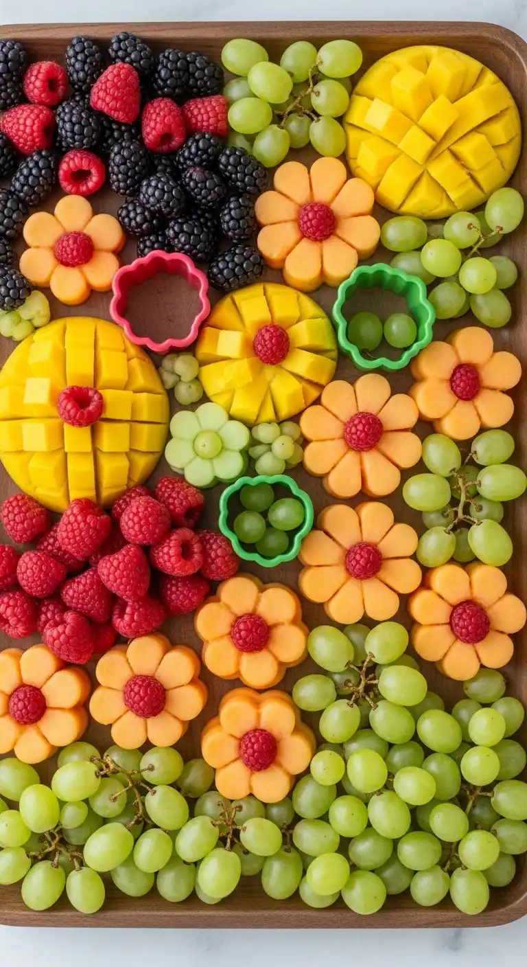 12. Spring Blossom-Themed Fruit Platter