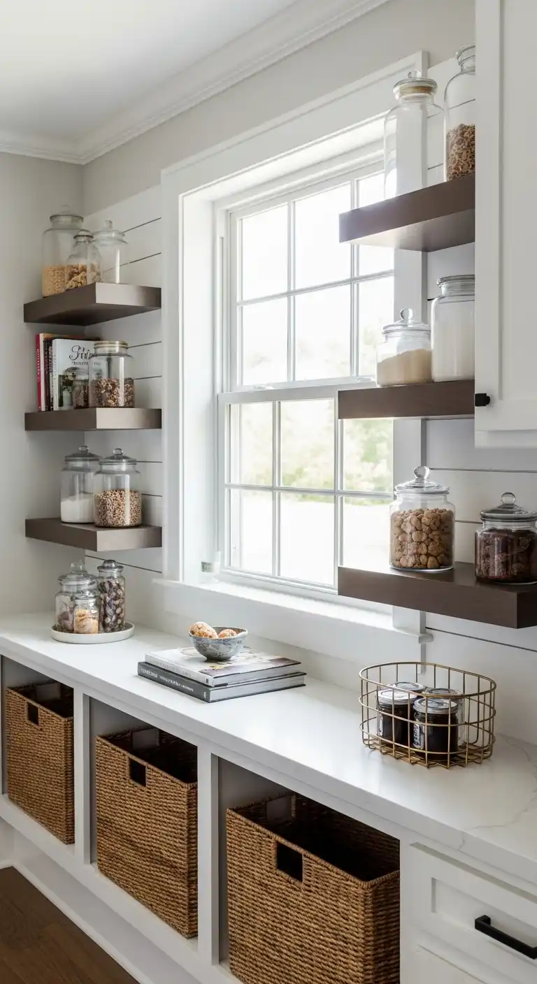 12. Window with Floating Shelves