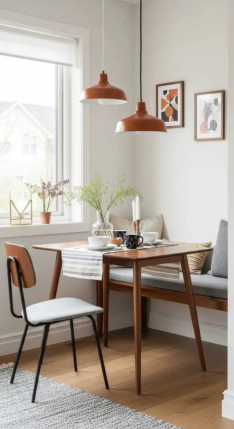 13. Mid-Century Modern Tiny Nook