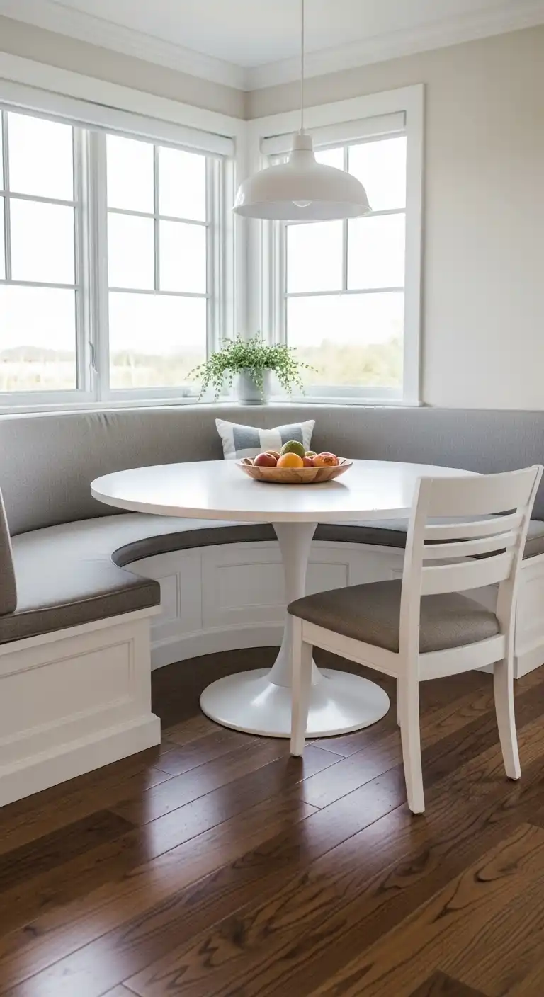 14. Curved Bench Design for Round Tables