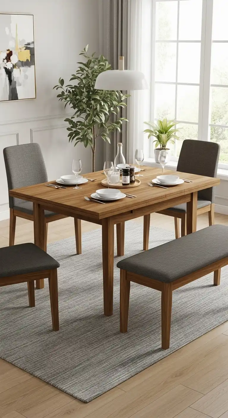 14. Extendable Nook Table for Families