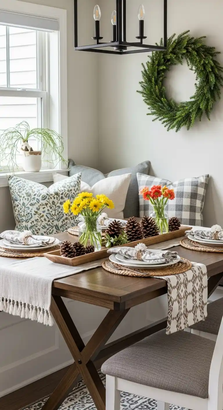 15. Decorate with Seasonal Accents for Year-Round Freshness