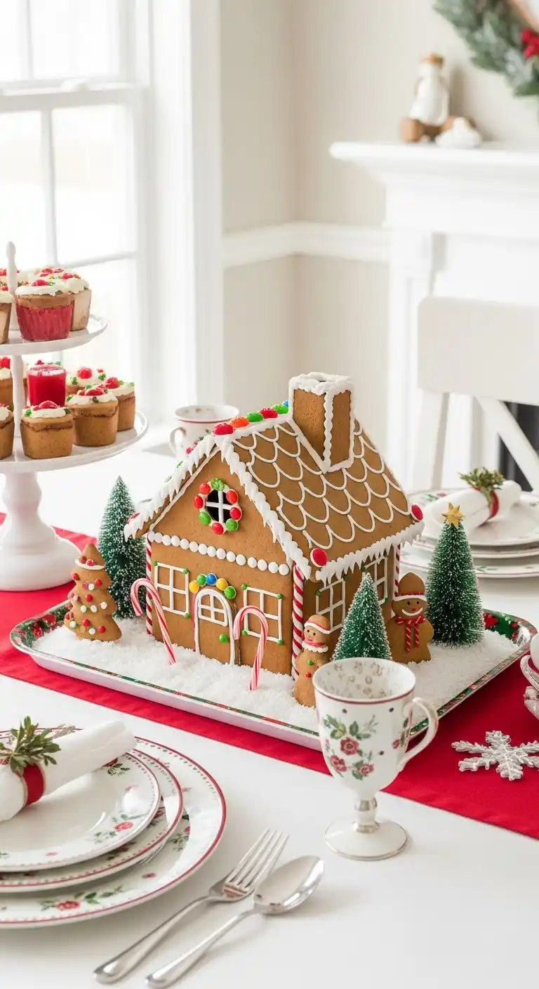 15. Gingerbread House Display