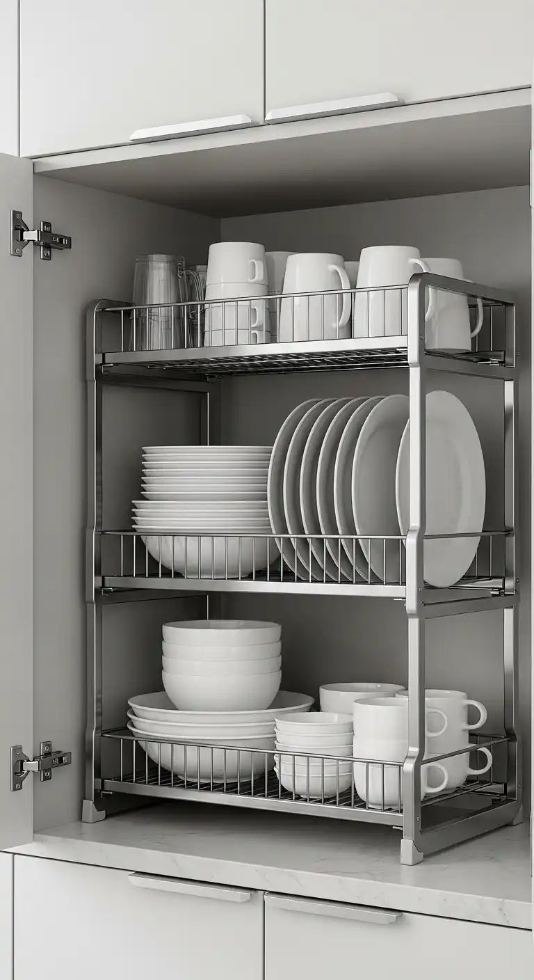 15. Multi-Tier Shelf Organizer