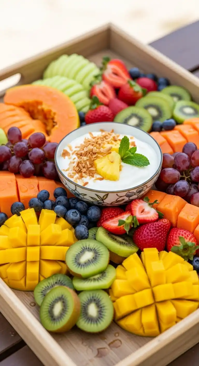 15. Tropical Mix with Pineapple Yogurt Dip