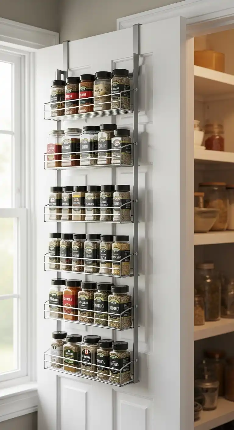 16. Over-the-Door Spice Rack
