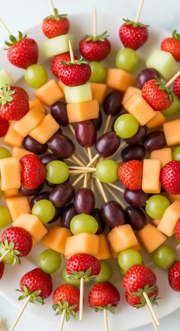 17. Fruit Kabob Tray Styled for Easter