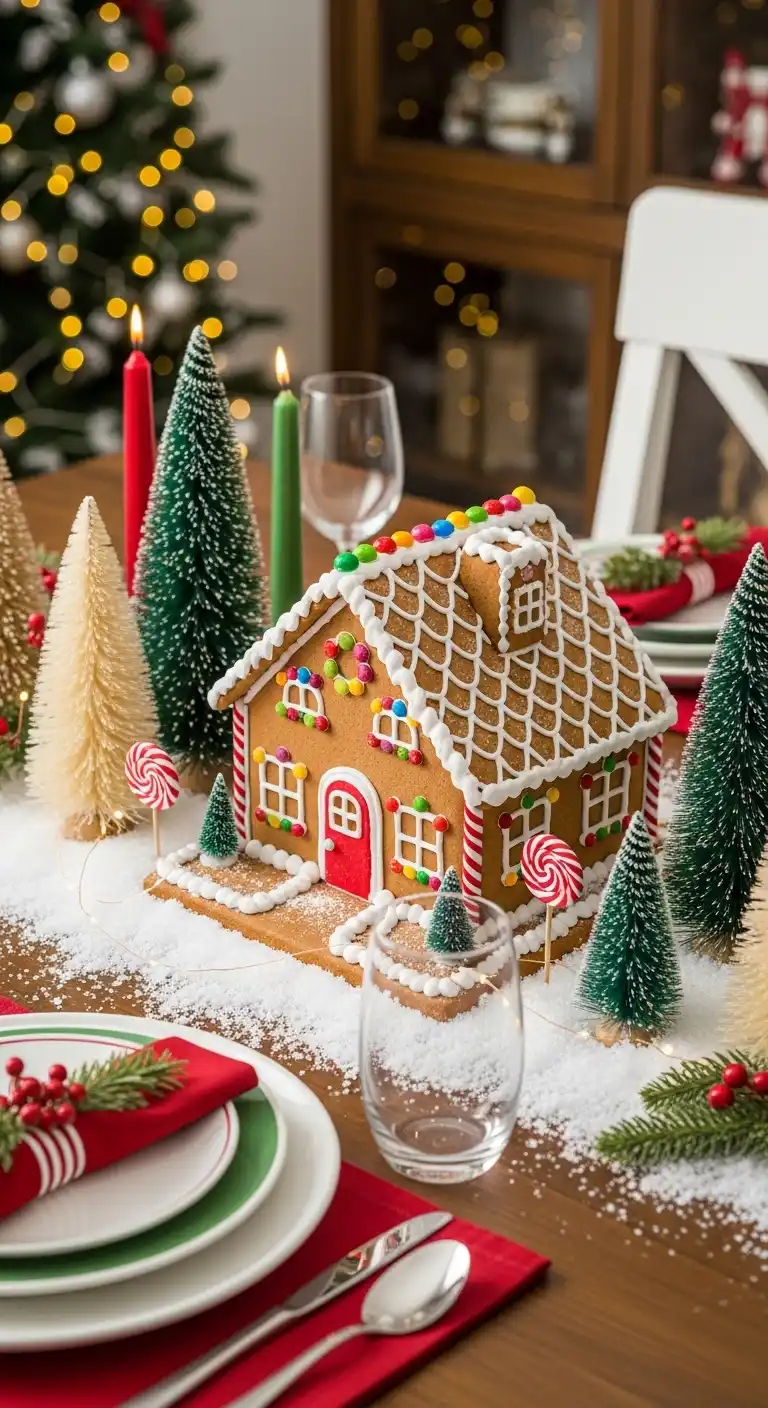 18. Gingerbread House Display