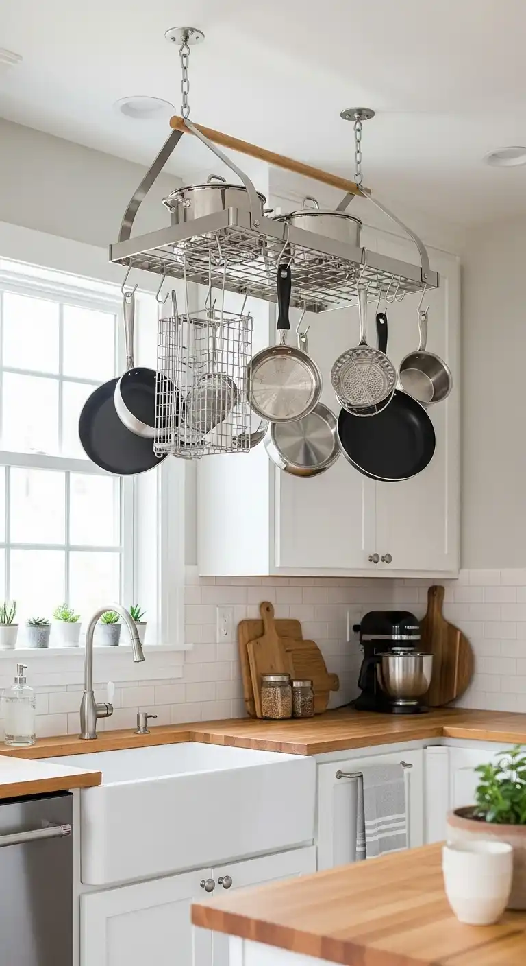 18. Hanging Pot Rack