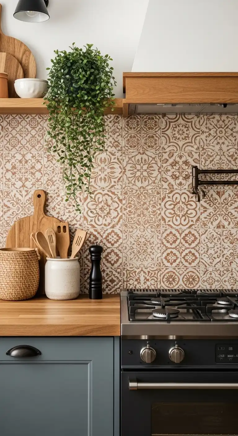 18. Patterned Terracotta Tiles