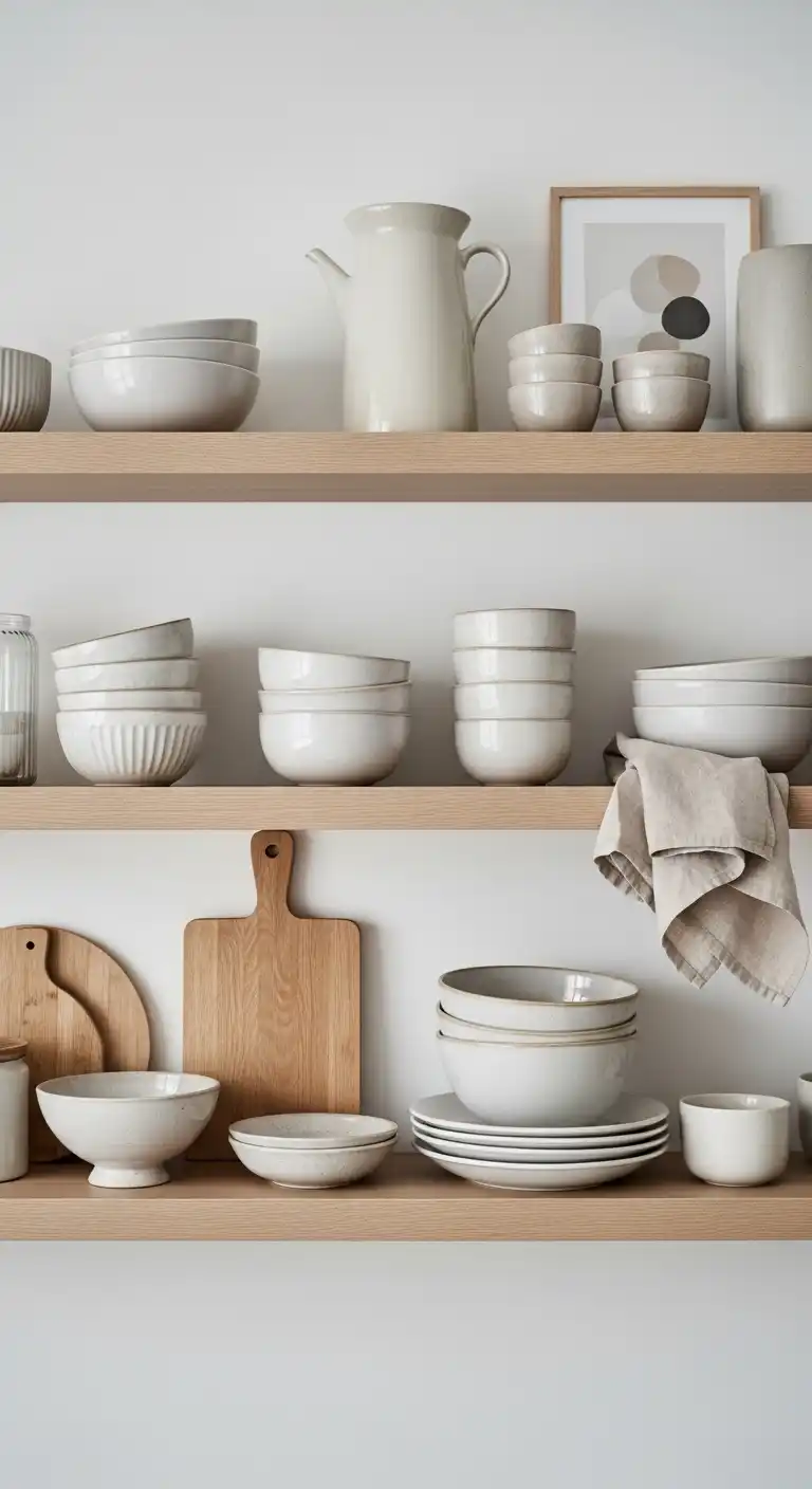 18. Scandinavian-Inspired Shelf Styling