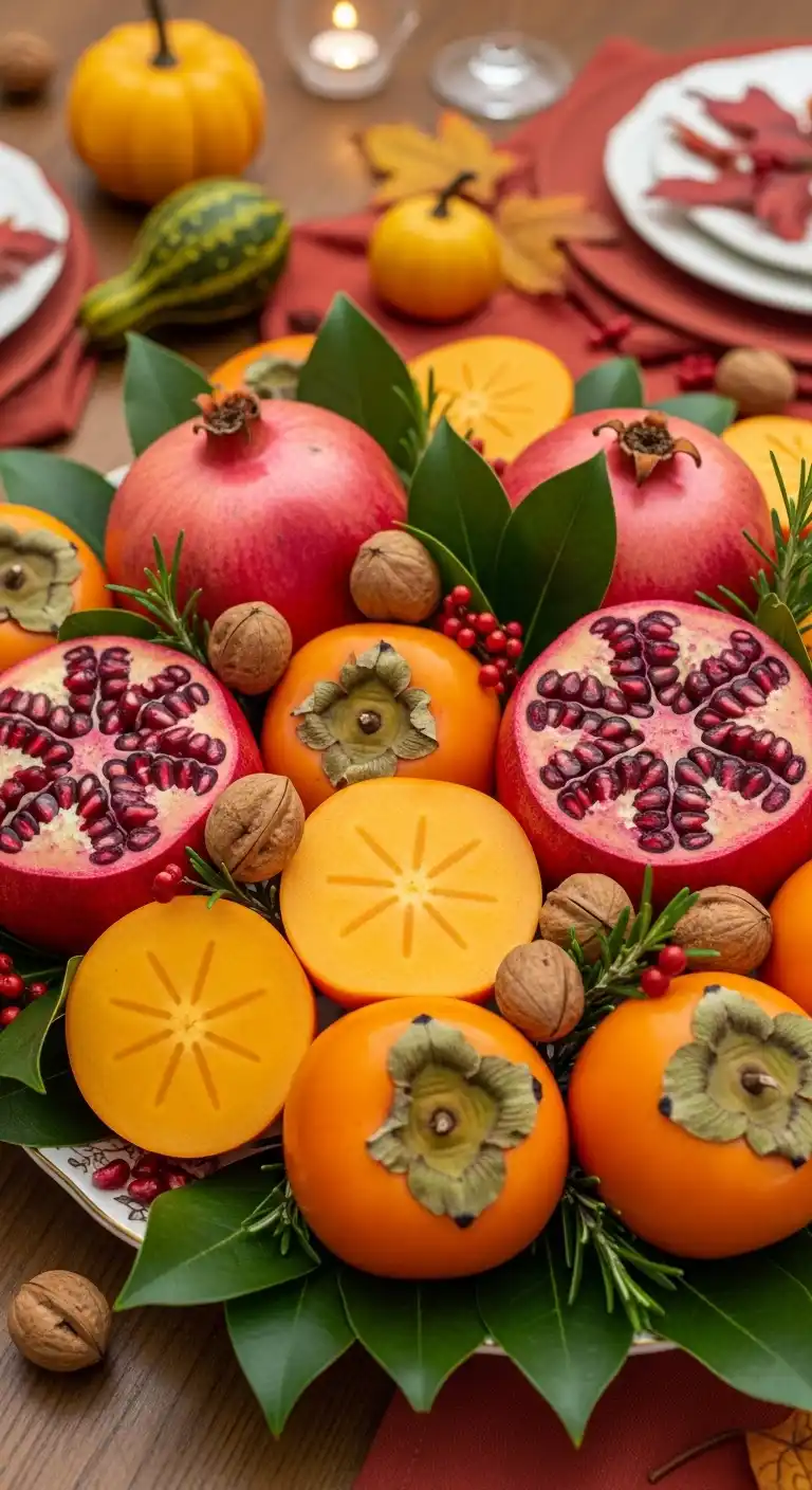 19. Pomegranate and Persimmon Combo Tray