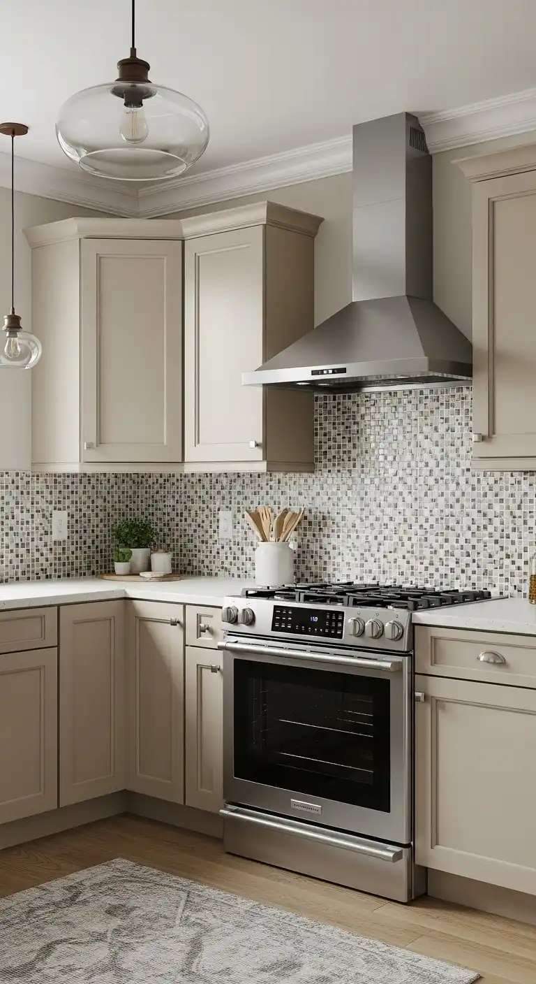 2. Beige Shaker Cabinets in a Modern Kitchen