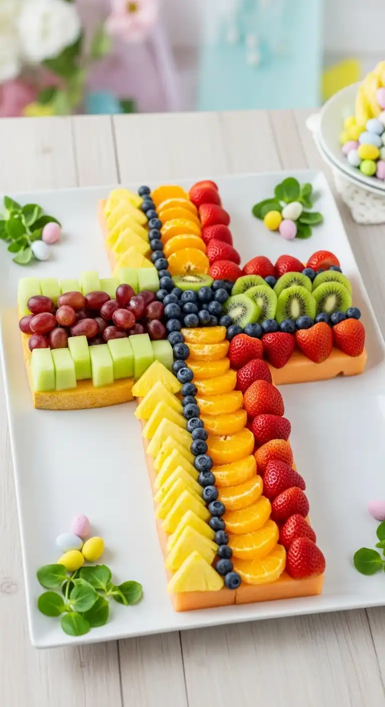 2. Cross-Shaped Fruit Tray