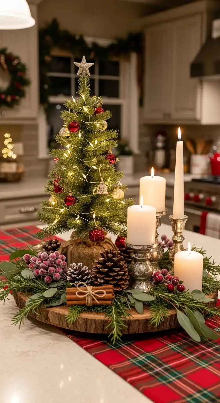 2. Mini Christmas Tree as a Table Statement