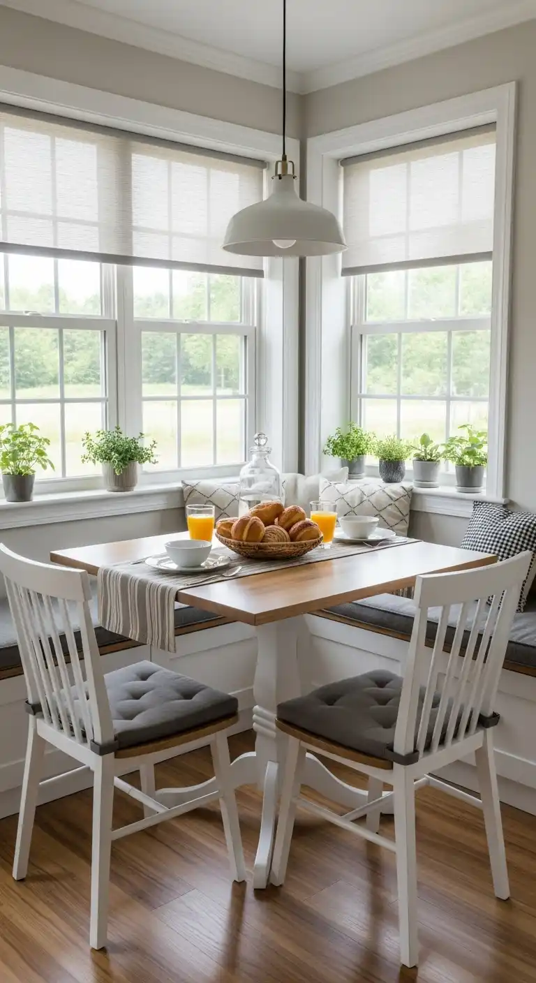 2. Window-Facing Breakfast Nook