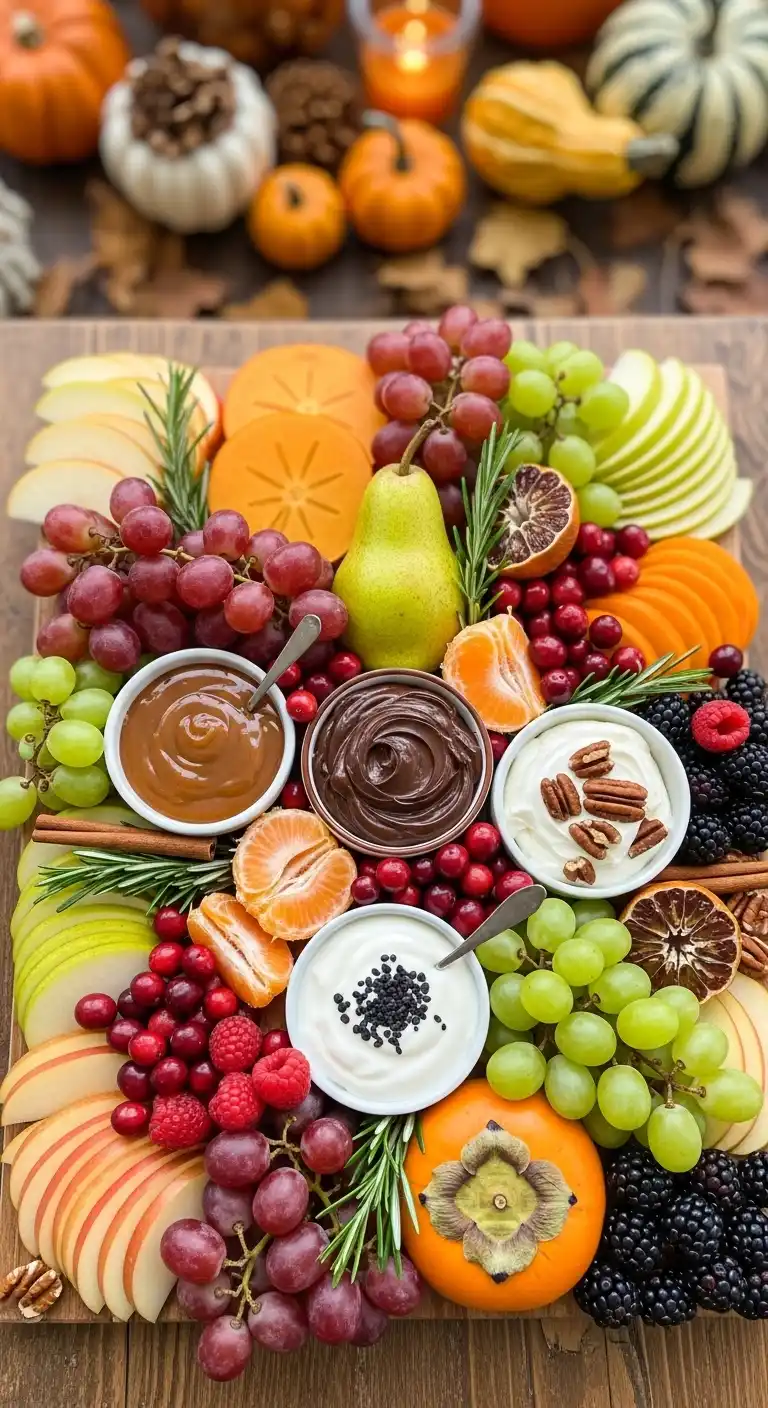 20. Family-Style Fruit Dipping Board