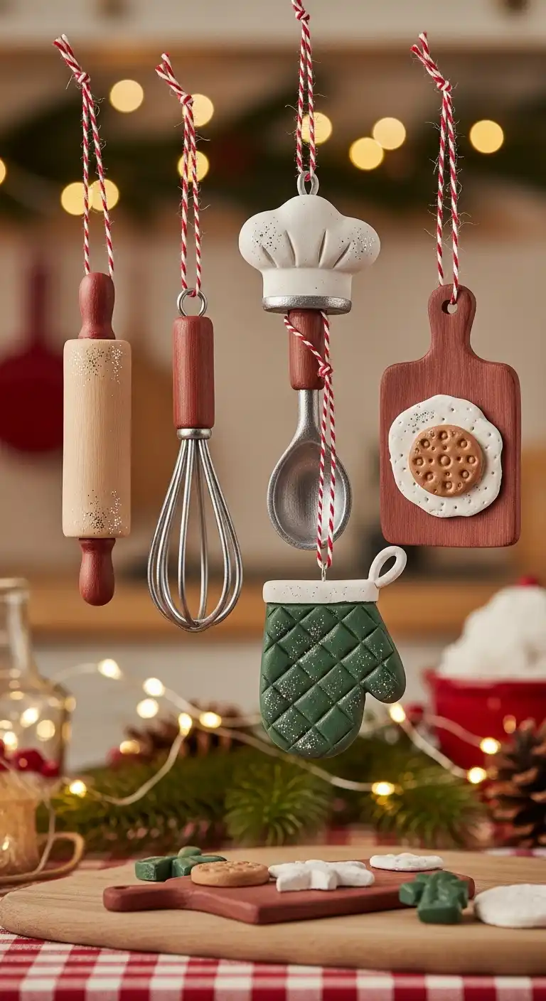 21. DIY Salt Dough Kitchen-Themed Ornaments