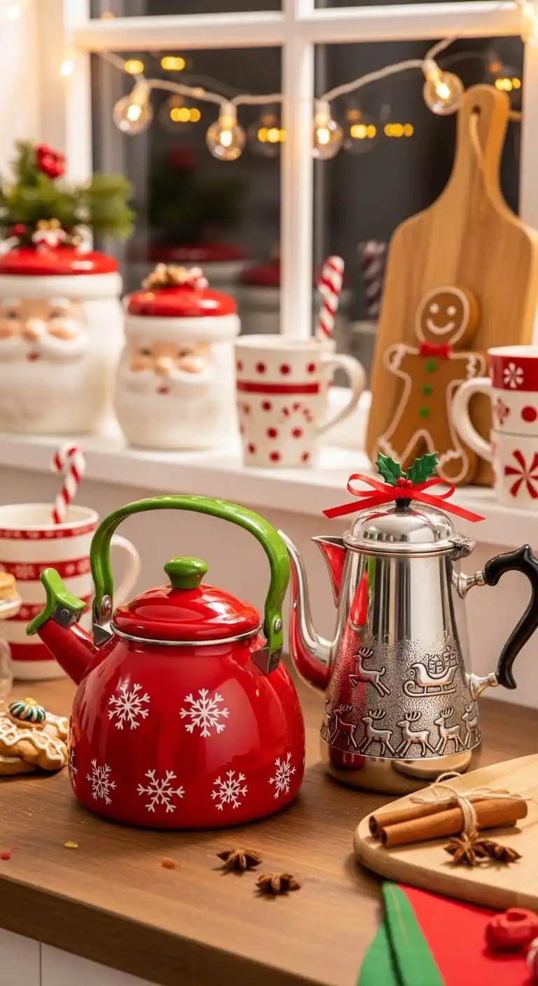 22. Holiday Tea Kettles or Coffee Pots