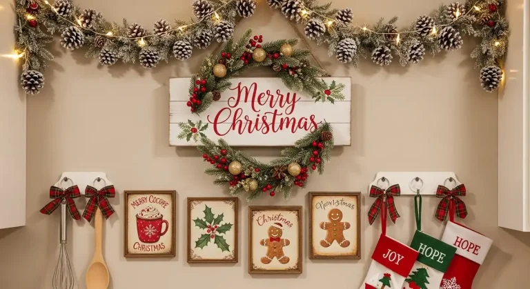 23 Christmas Kitchen Wall Decor Ideas