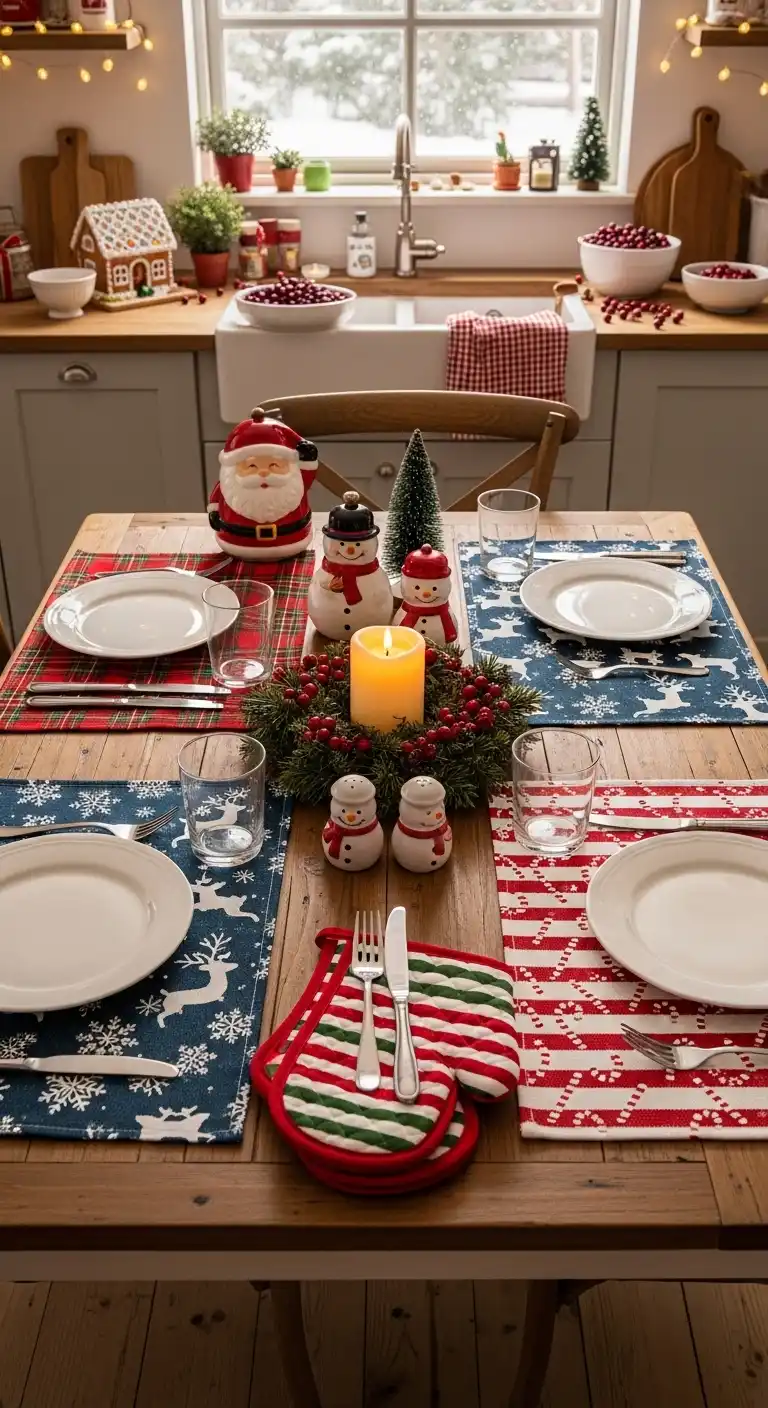 23. Christmas Patterned Table Mats