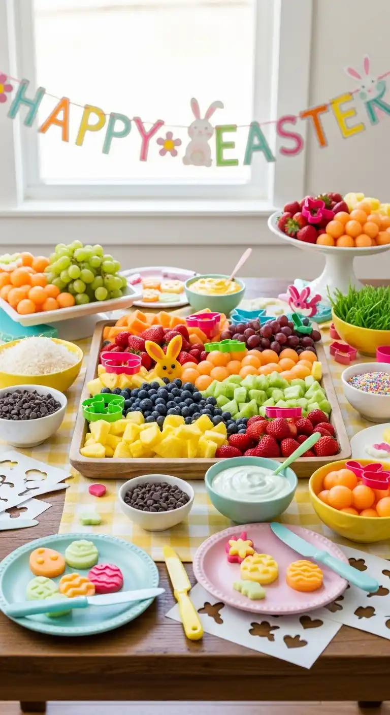24. DIY Kids’ Fruit Tray Decorating Station