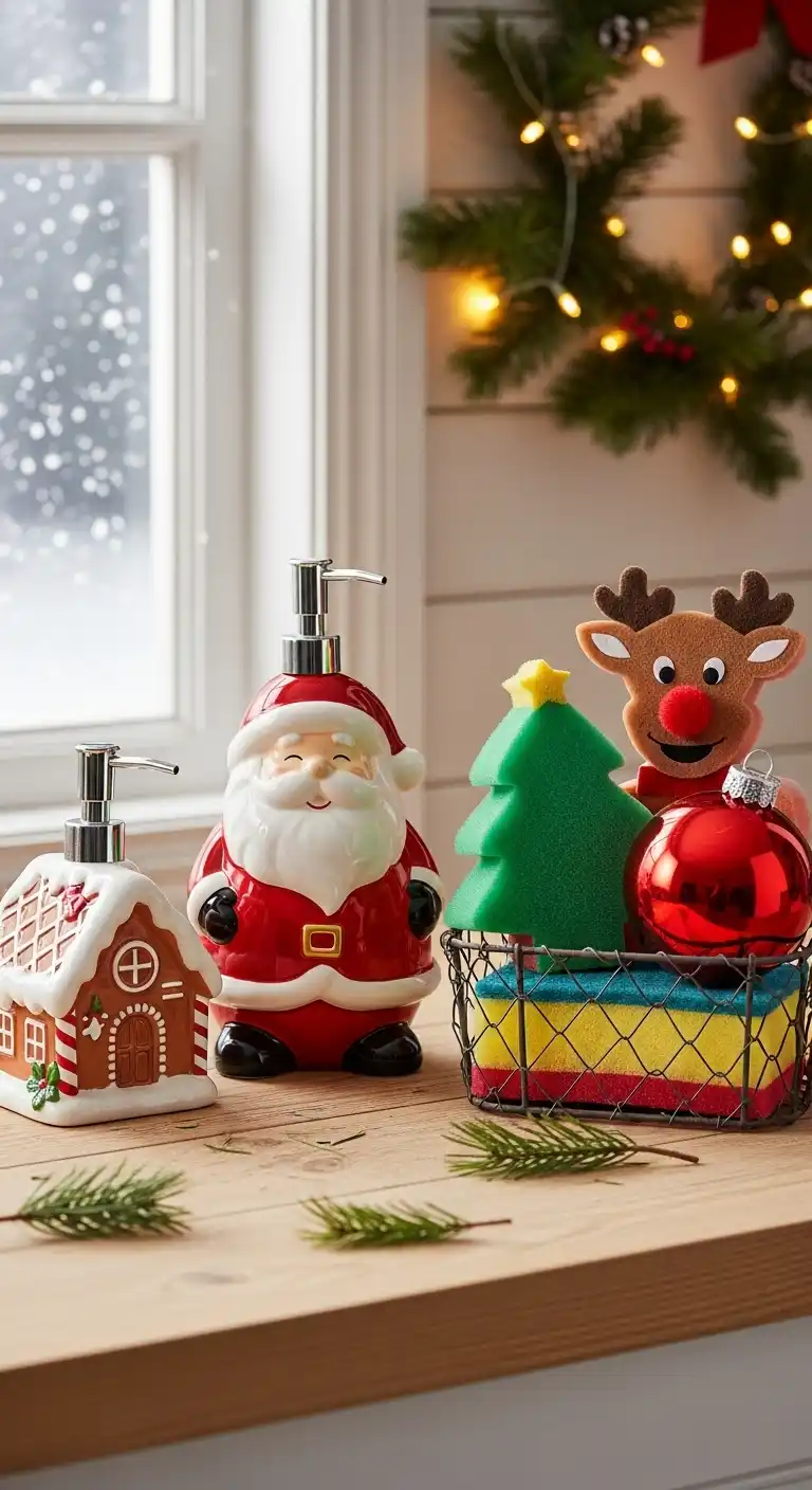 25. Seasonal Soap Dispensers and Dish Sponges