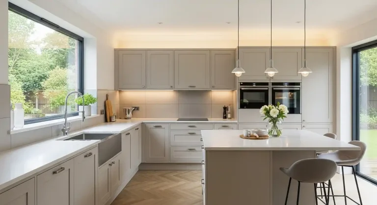 Beige Kitchen Cabinets