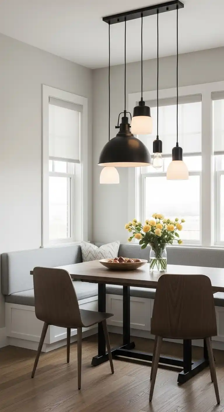 27. Use Pendant Lights for a Modern and Intimate Atmosphere