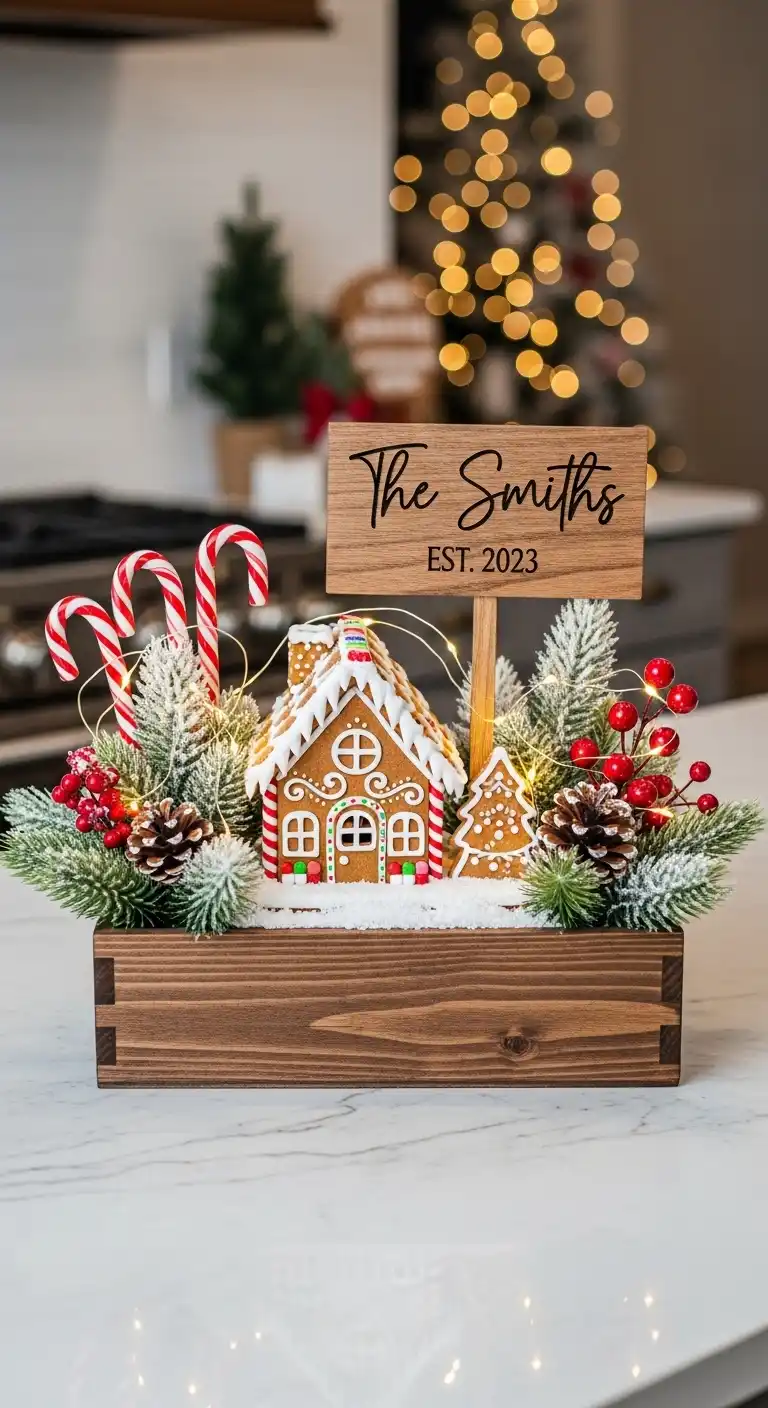 29. Personalized Family Keepsake Centerpiece