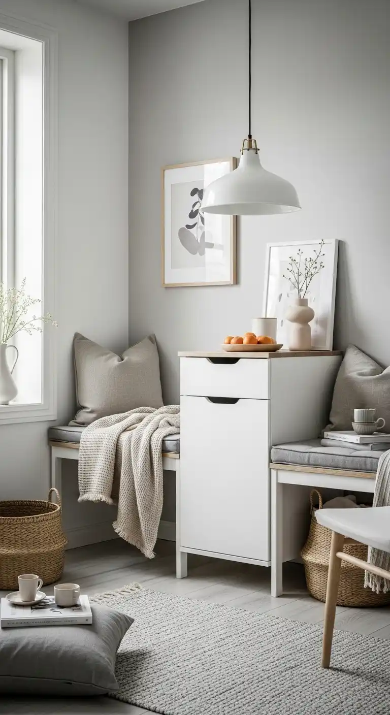 3. Minimalist Scandinavian Style Nook