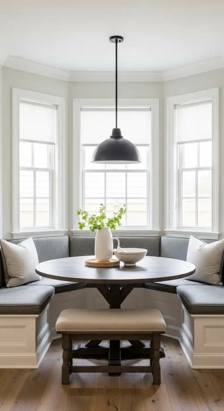 3. Round Table Setup for a Softer Look