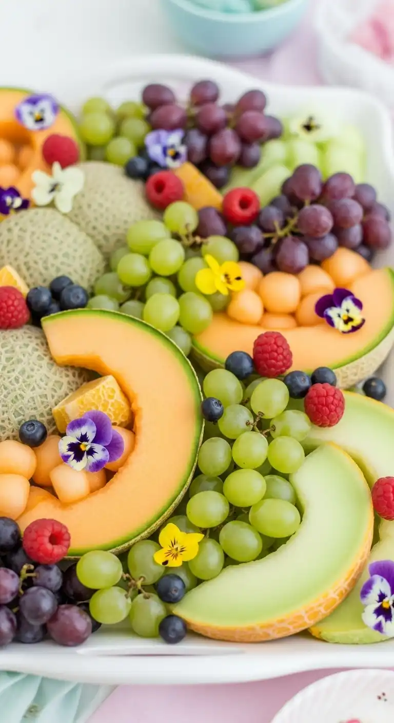 4. Pastel-Themed Fruit Platter