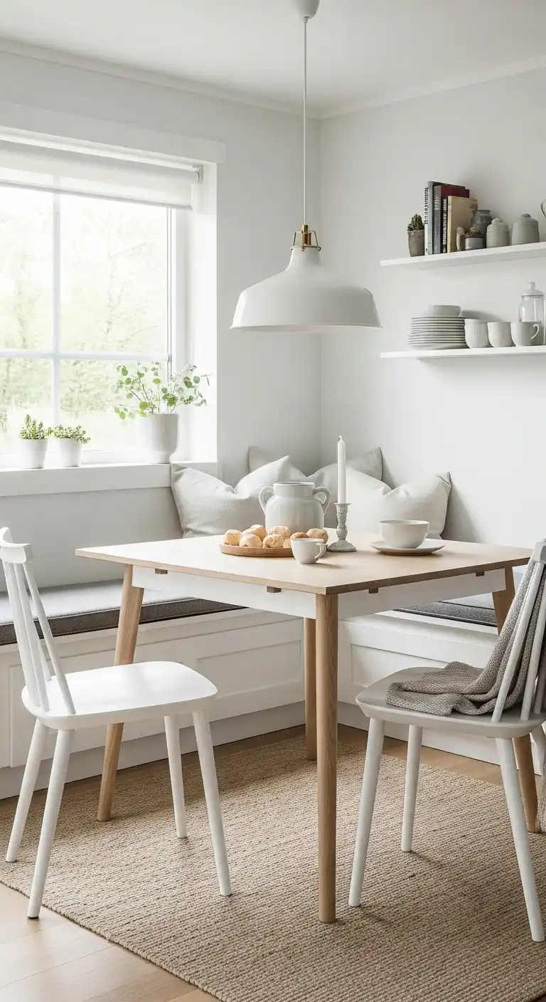 4. Scandinavian Minimalist Nook Table