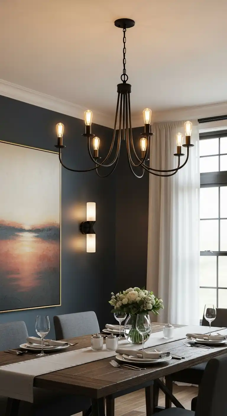 4. Statement Lighting, Softly Spoken