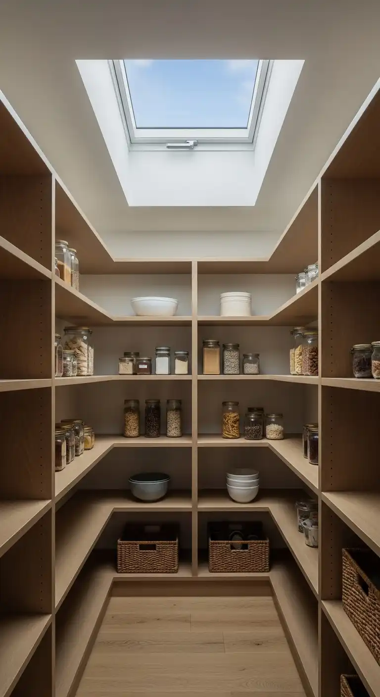 4. Walk In Pantry with Skylight Window