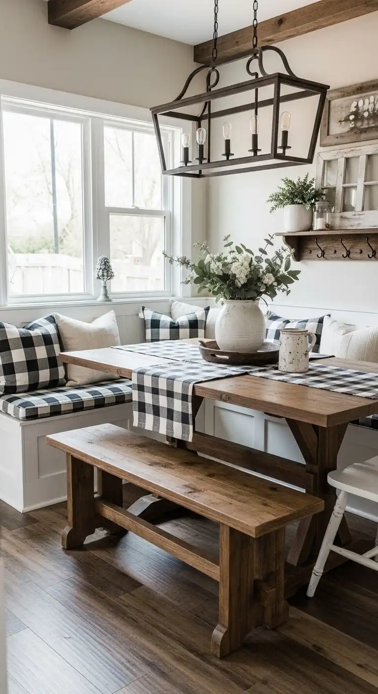 5. Farmhouse-Style Sitting Area with Rustic Charm
