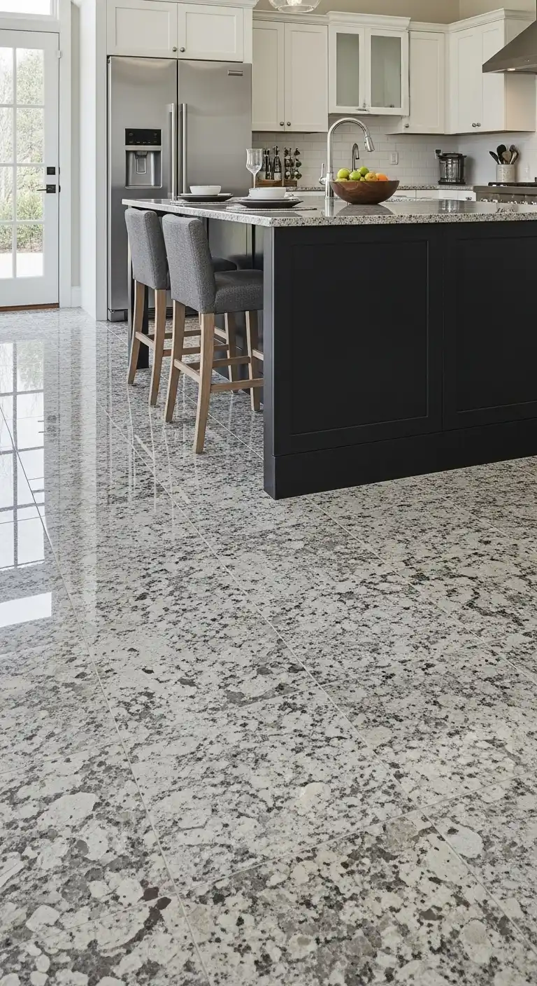 5. Granite Tiles with Polished Shine