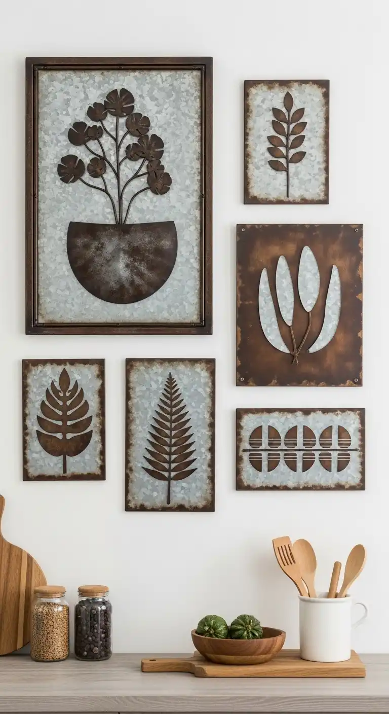 5. Rustic Metal Wall Art