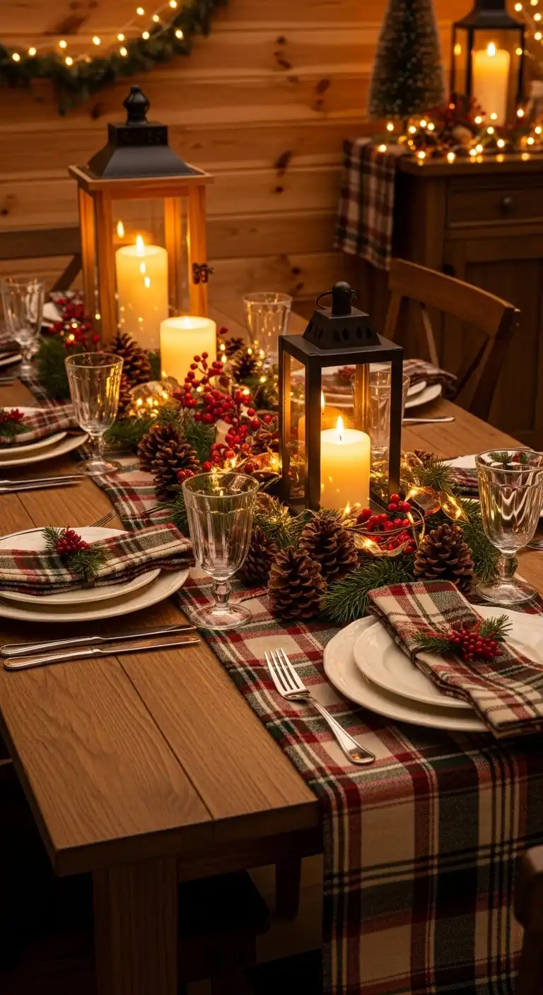 6. Cozy Cabin-Inspired Table